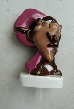 Décoration gâteau anniversaire Fève médium céramique 7,2 cms Taz Chiffre 9 WB