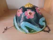 Suspension jardiniere barbotine art nouveau tbe