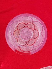 ancienne coupe vasque 38cm art déco en verre presse   signée Verlys