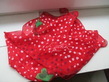 SUPERBE bandana foulard carré Lolita LEMPICKA ROUGE 53X53 CM