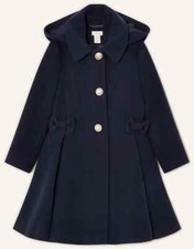 Monsoon Filles Marine à Capuche Enfants École Manteau Hiver Robe Veste 3 - 15