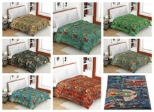 Set Indien Coton Frida Kahlo Coton Imprimé Couvre-Lit Handmade Lit Housse