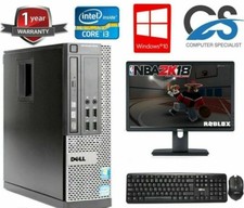 Rapide Jeu Dell Paquet Tour PC Ensemble Complet Ordinateur Système Intel i3 8GB