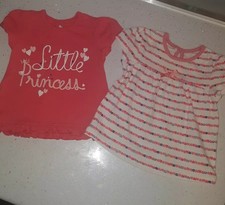 Bébé Filles Tops 3-6 Mois Mignon Lot de 2