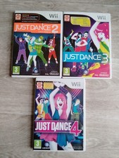 nintendo wii just dance 2+3+4 complet version fr etat tbe 3 cd