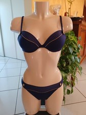 LISE CHARMEL MAILLOT DE BAIN BIKINI TAILLE 85B / 38 COULEUR BLEU REF AB8519