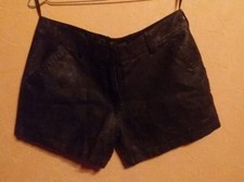 short court pépé jeans noir simili T 42 40 tel 1 mini jupe sr collant ss manteau