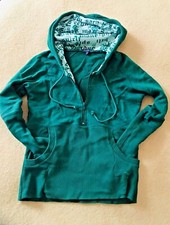 Below Zero Vert à Capuche Kangourou Poche Pull sweater, Taille S UK 8