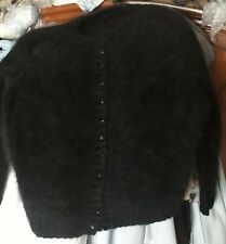 Superbe ??Gilet LOOSE  Angora très noir  très  poilu  long.Francaise