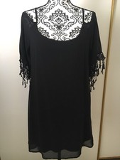 SOLEMIO Los Angeles Black Dress Size L
