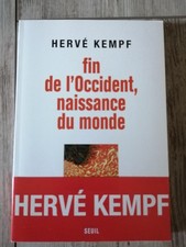 Livre fin de l'Occident naissance du monde Hervé Kempf  book 