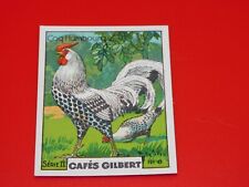 IMAGE - CAFES GILBERT - SERIE II N° 8 - COQ HAMBOURG - OISEAUX  - CHROMO