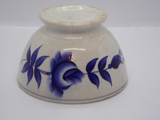 bol ancien a décor de fleur bleue diamètre 12,5 cm ,déco,cuisine,colection