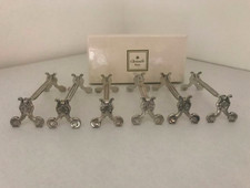 Christofle modèle Coquille - 6 portes-couteaux en métal argenté - Lot n°2