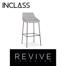 Inclass Dunas XS Tissu Fauteuil Tabouret De BAR Gris Chaise #8775