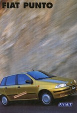 FIAT PUNTO S TEAM SX STAR SELECTA CABRIOLET GT Brochure Pub auto Catalogue 1996