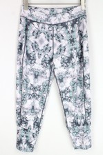 Sweaty Betty X Large Femme Pantalon Imprimé Ajusté Ourlet de Sport Stretch Vert