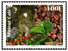 Timbre Flore Café Polynésie 1087 ** de 2015 (62204DC)