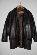 VESTE /MANTEAU EN CUIR MARRON VACHETTE  SERGE HERVERT. Taille: 50