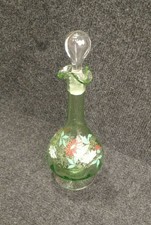 Ancienne Carafe Émaillée Décor Floral Legras 1900