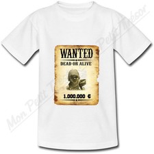 T-shirt Bébé Cadre Photo Affiche Wanted Western personnalisé avec votre photo