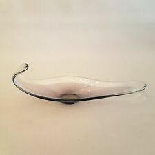 Vide poche vintage e cristal bicolore Bayel France plat bateau