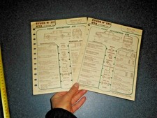 BMW 700 / MERCEDES 220 fiches RTA  1963 1964 originales anciennes 