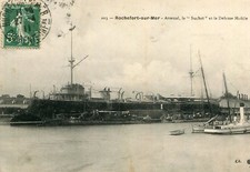 ROCHEFORT SUR MER Arsenal Le Suchet et la Défense Mobile Bateau de Guerre