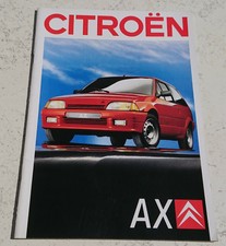 Catalogue publicitaire Citoen AX Sport Kway 14trs GT 1988 brochure 40 pages