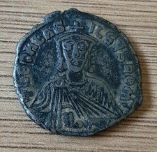 Pièce Bronze Byzantine FOLLIS de LEON VI "Le Sage" 886-912 Constantinople