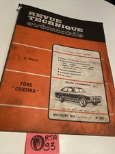 Ford Cortina 1300 1500 1600 GT E Revue Technique Automobile RTA édition 1969