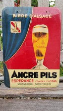 plaque publicitaire ANCRE PILS Bière d Alsace