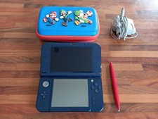 CONSOLE 3DS XL + CHARGEUR + STYLET + HOUSSE DE PROTECTION MARIO