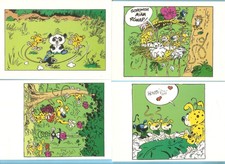MARSUPILAMI/ Disney   lot de 4  cartes postales BD    Edition Hazan  état TOP