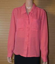 Chemise rouge à pois blancs VINTAGE Taille 38