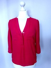 Blouse chemise coupe ajusté rouge "H&M" Taille S FR36 US4 UK8 EUR34
