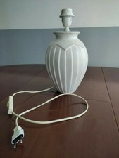 lampe à poser e27 sans abat jour - couleur blanc beige - Hauteur 33cm ~