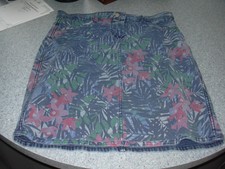 jupe en jean courte imprimé "t-42-44"