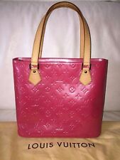 Authentique sac LOUIS VUITTON Houston Cuir Framboise Handbag