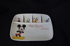 Assiette porcelaine à compartiments personnalisée prénom "Martin" Décor Disney