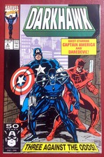 Darkhawk #6 Featuring Captain America Daredevil VF/NM Marvel Comics