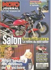 MOTO JOURNAL N°1390 SUZ BANDIT 600 S ET N / CAGIVA V-RAPTOR / SUZ GSX-R 750