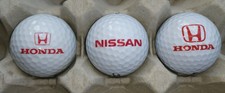 Lot- 3 balles de golf - LOGO - Automobile Voiture. HONDA, NISSAN