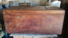 Ancien Coffre en bois  100 x 49,5 cm par 44 cm de haut
