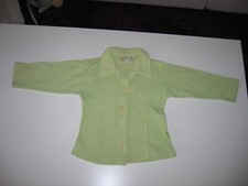 gilet vert pomme (manque un bouton) - 2 ans