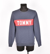 Tommy Hilfiger Ras Cou Coupe Standard Hommes Pull Taille L
