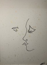 tableau moderne abstrait THE LOVERS single copy