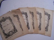  VIEUX PAPIERS PARTITIONS , LE MONDE MUSICAL , 6 ALBUMS DE 1927 , 1928 ET 1929 .