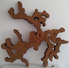 Rare Souche brut pour table rivière sculpture déco bois 87cm sur 87 cm