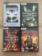 LOT JEUX PC COMMAND AND CONQUER GENERALS TIBERIUM KANE ALERTE ROUGE 3 TBE FR
